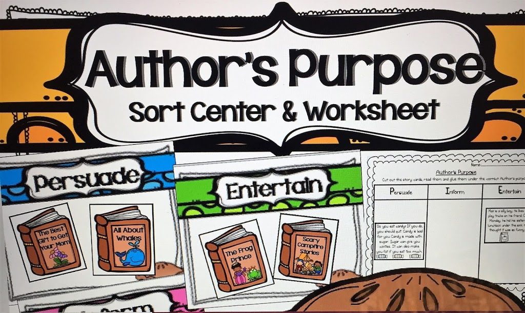 Author's Purpose Card and Board Game