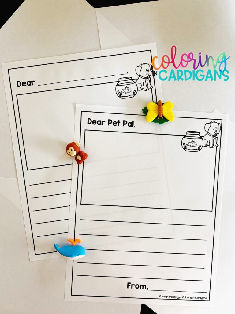 Coloring in cardigans-desk pets