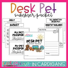 Desk Pets: Summer Vacation Packet